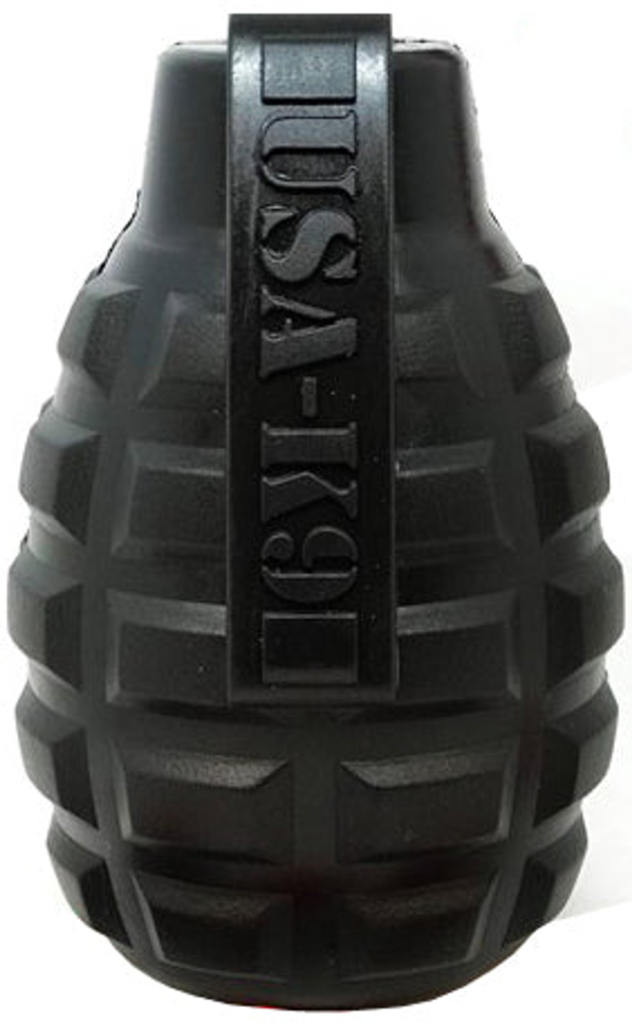 Grenade Shaped eDispenser Durable Dog Chew Toy & Treat Dispenser