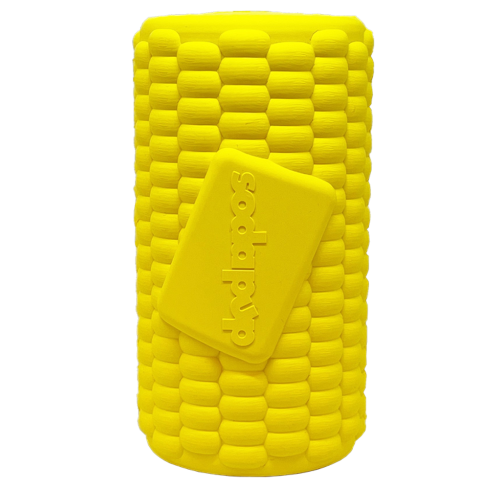 Corn Cob Dog Toy - Durable Rubber Treat Dispenser