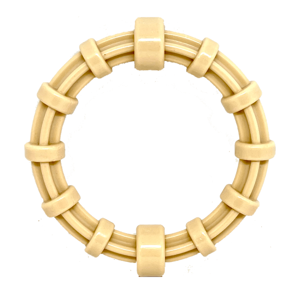 Chicken Flavored Teething Ring Puppies & Aggressive Chewers for Dogs