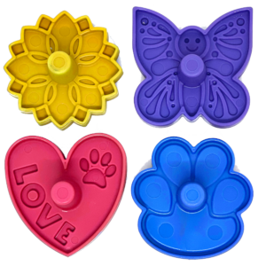 Unstoppables Stopper & Stand Rubber Treat Dispensers - 4 Pack for Dogs