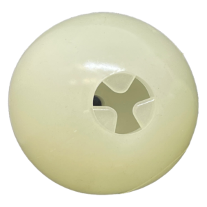 4" Glow-in-the-Dark Dog Ball - Treat Dispenser & Water Toy