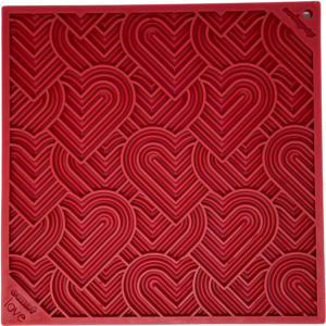 Heart Design “Love” eMat Enrichment Lick Mat for Dogs
