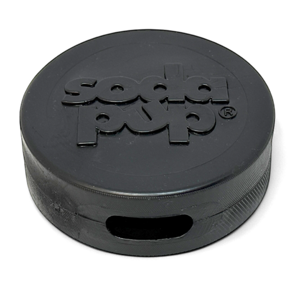 Hockey Puck Bully Stick Holder - Durable Rubber Treat Holder & Chew