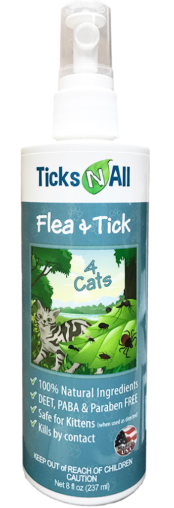 All Natural Flea & Tick 4 Cats, size 8oz